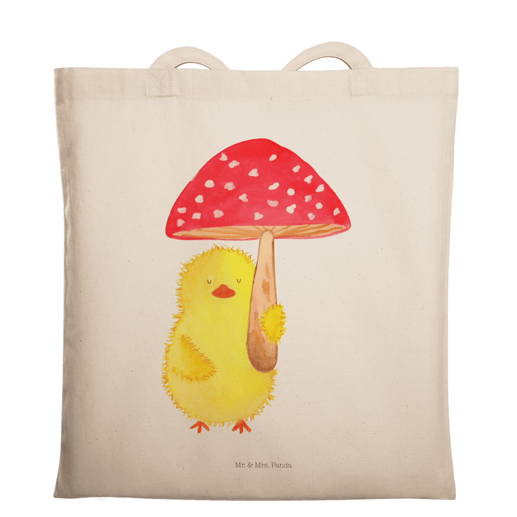 Tragetasche Küken Fliegenpilz Beuteltasche, Beutel, Einkaufstasche, Jutebeutel, Stoffbeutel, Ostern, Osterhase, Ostergeschenke, Osternest, Osterdeko, Geschenk zu Ostern, Küken, Fliegenpilz, Glückspilz, Frohe Ostern, Ostergrüße