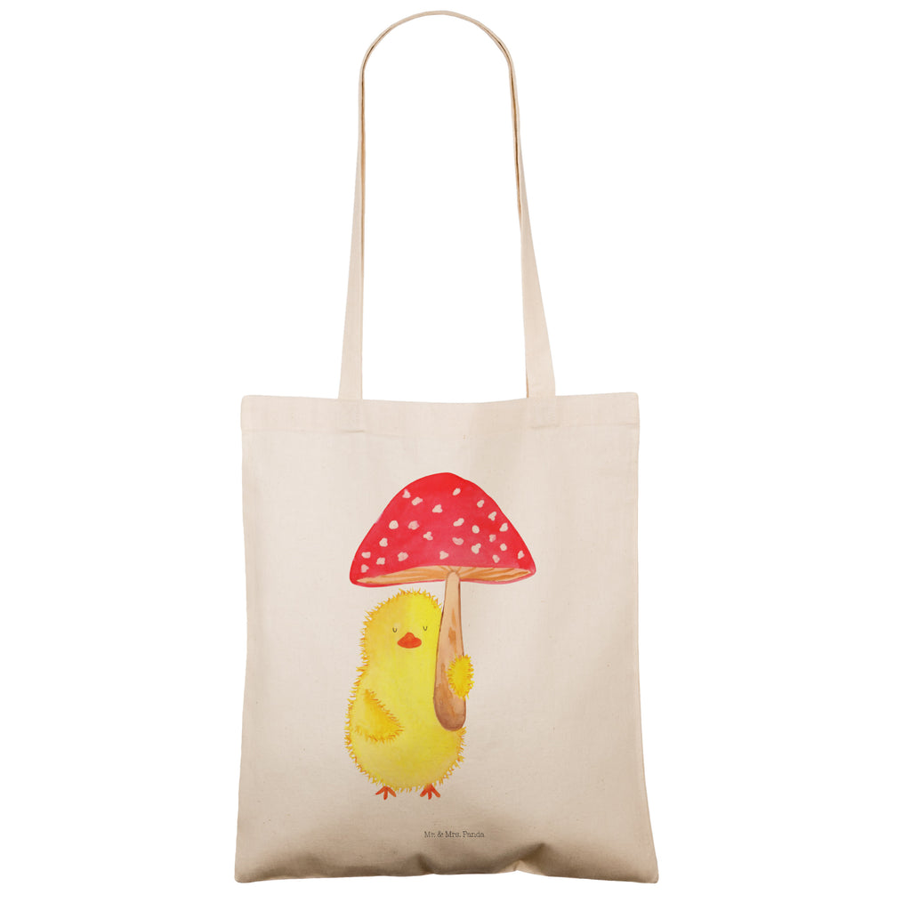 Tragetasche Küken Fliegenpilz Beuteltasche, Beutel, Einkaufstasche, Jutebeutel, Stoffbeutel, Ostern, Osterhase, Ostergeschenke, Osternest, Osterdeko, Geschenk zu Ostern, Küken, Fliegenpilz, Glückspilz, Frohe Ostern, Ostergrüße