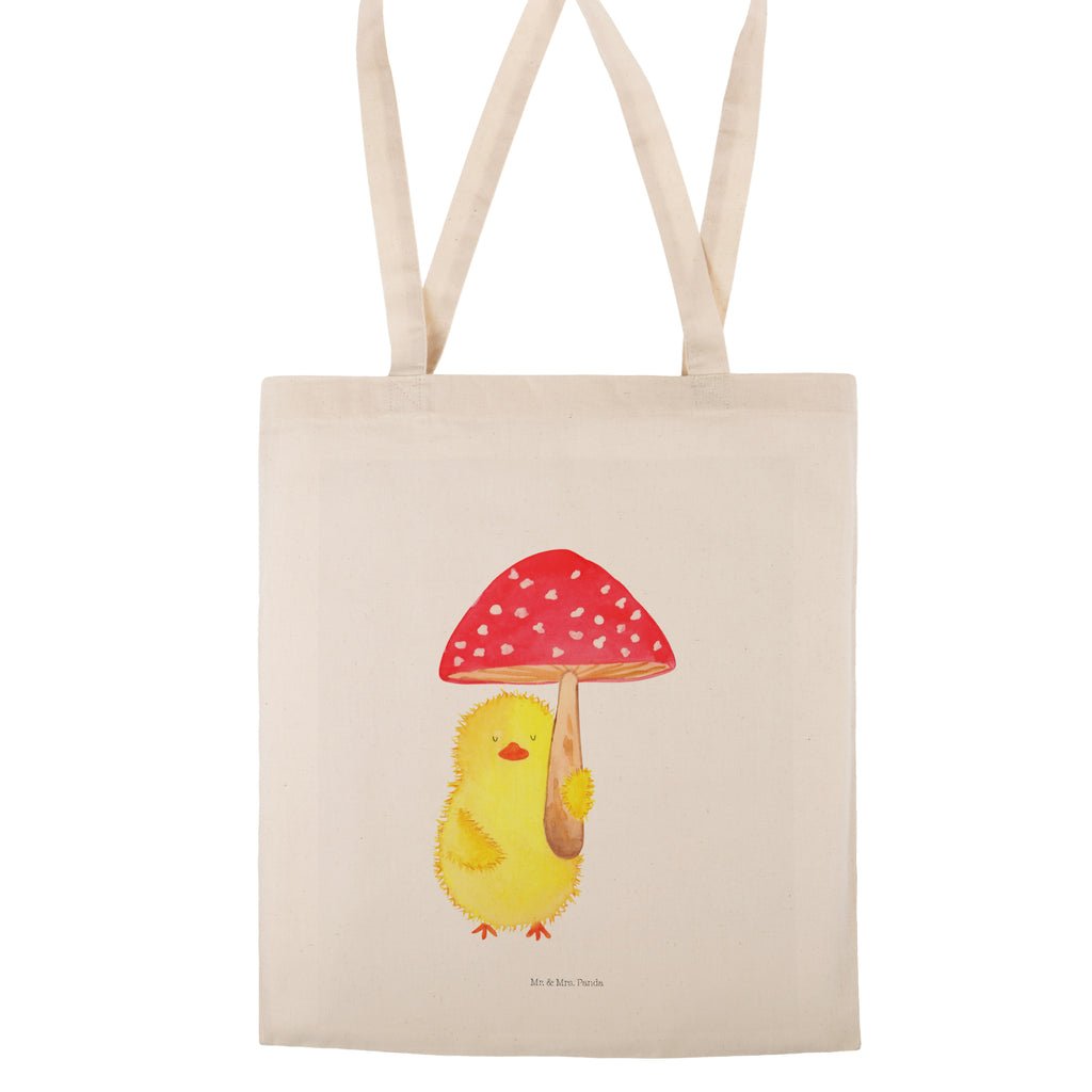 Tragetasche Küken Fliegenpilz Beuteltasche, Beutel, Einkaufstasche, Jutebeutel, Stoffbeutel, Ostern, Osterhase, Ostergeschenke, Osternest, Osterdeko, Geschenk zu Ostern, Küken, Fliegenpilz, Glückspilz, Frohe Ostern, Ostergrüße