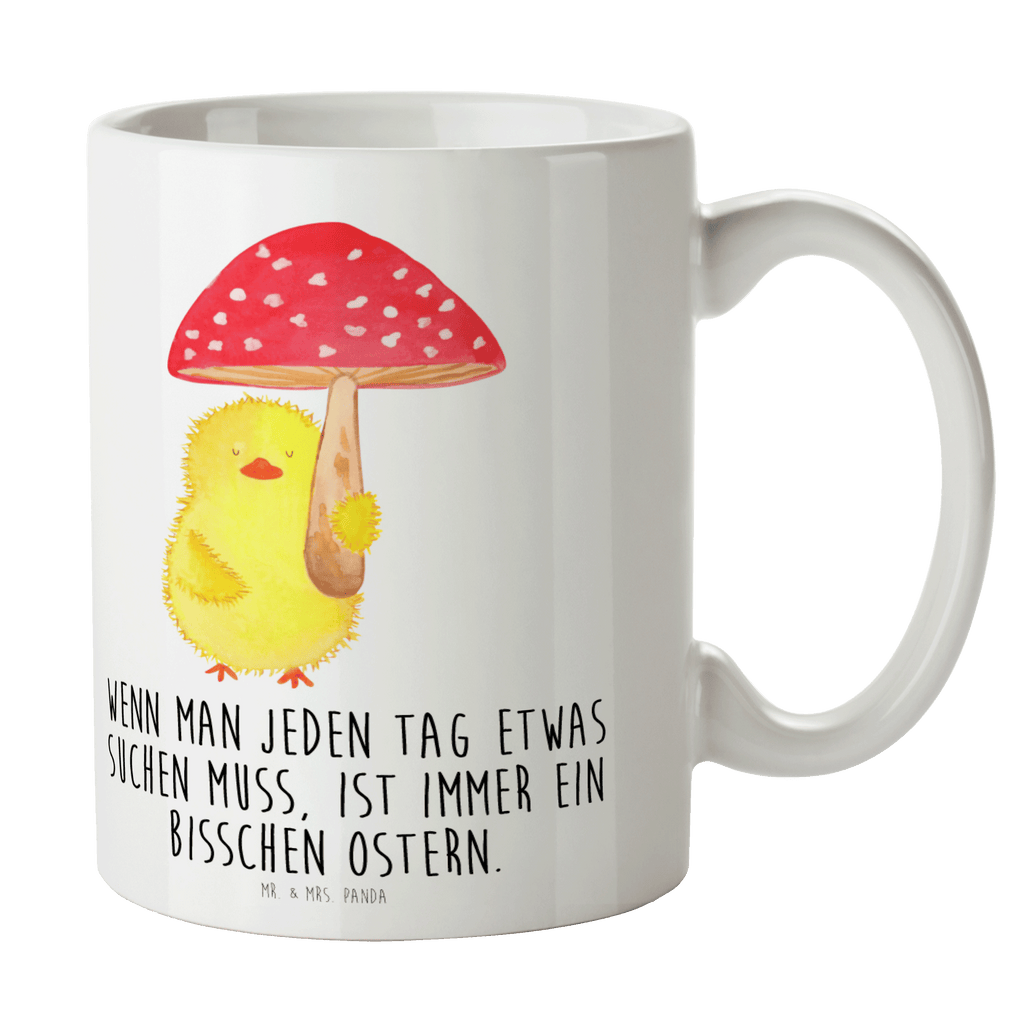 Tasse Küken Fliegenpilz Küken, Ostern, Fliegenpilz, Glückspilz, Frohe Ostern, Ostergrüße,  Becher, Kaffeetasse, Kaffeebecher, Tee, Frühstück, Büro  Ostern, Osterhase, Ostergeschenke, Osternest, Osterdeko, Geschenk zu Ostern