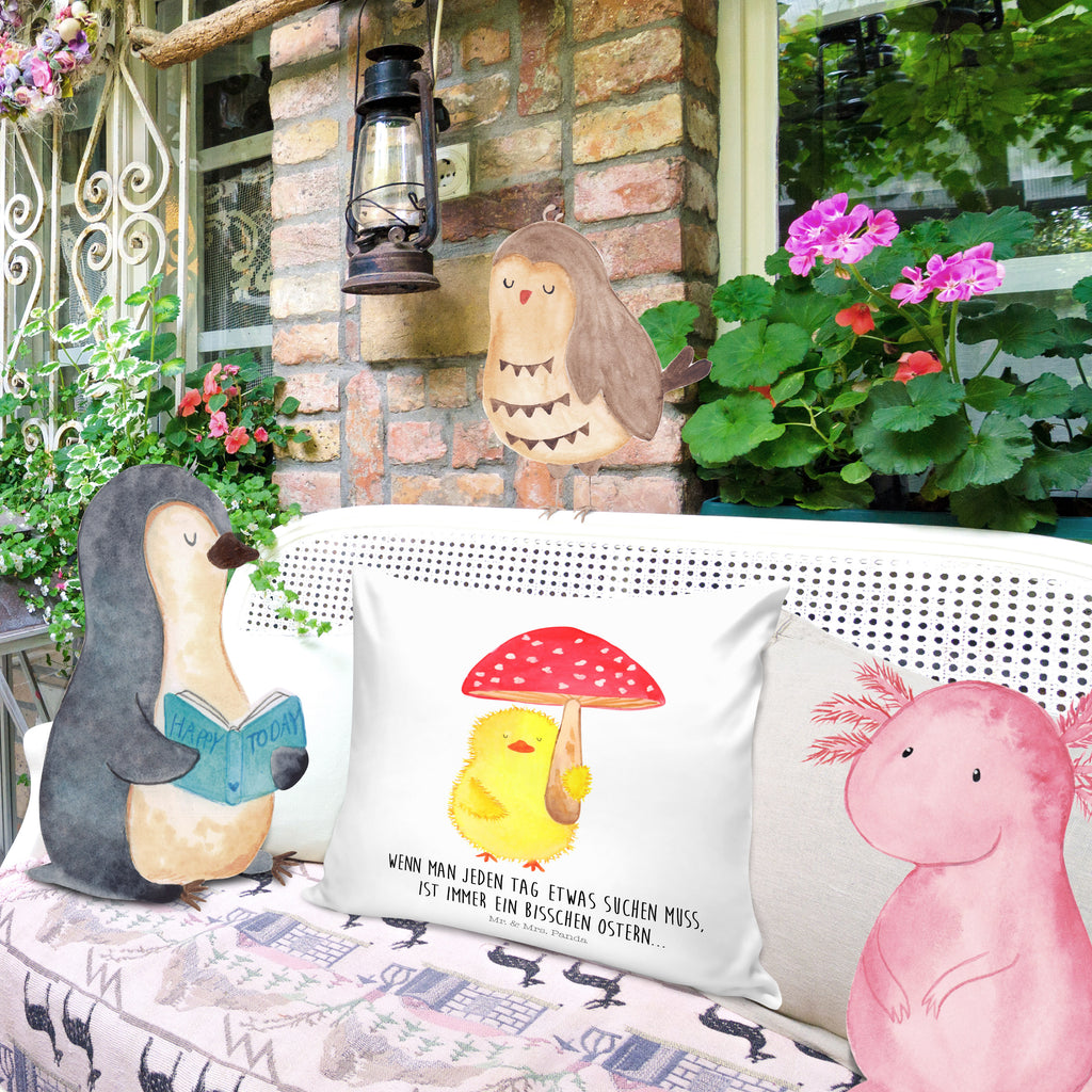 40x40 Kissen Küken Fliegenpilz Kissenhülle, Kopfkissen, Sofakissen, Dekokissen, Motivkissen, Ostern, Osterhase, Ostergeschenke, Osternest, Osterdeko, Geschenk zu Ostern, Küken, Fliegenpilz, Glückspilz, Frohe Ostern, Ostergrüße