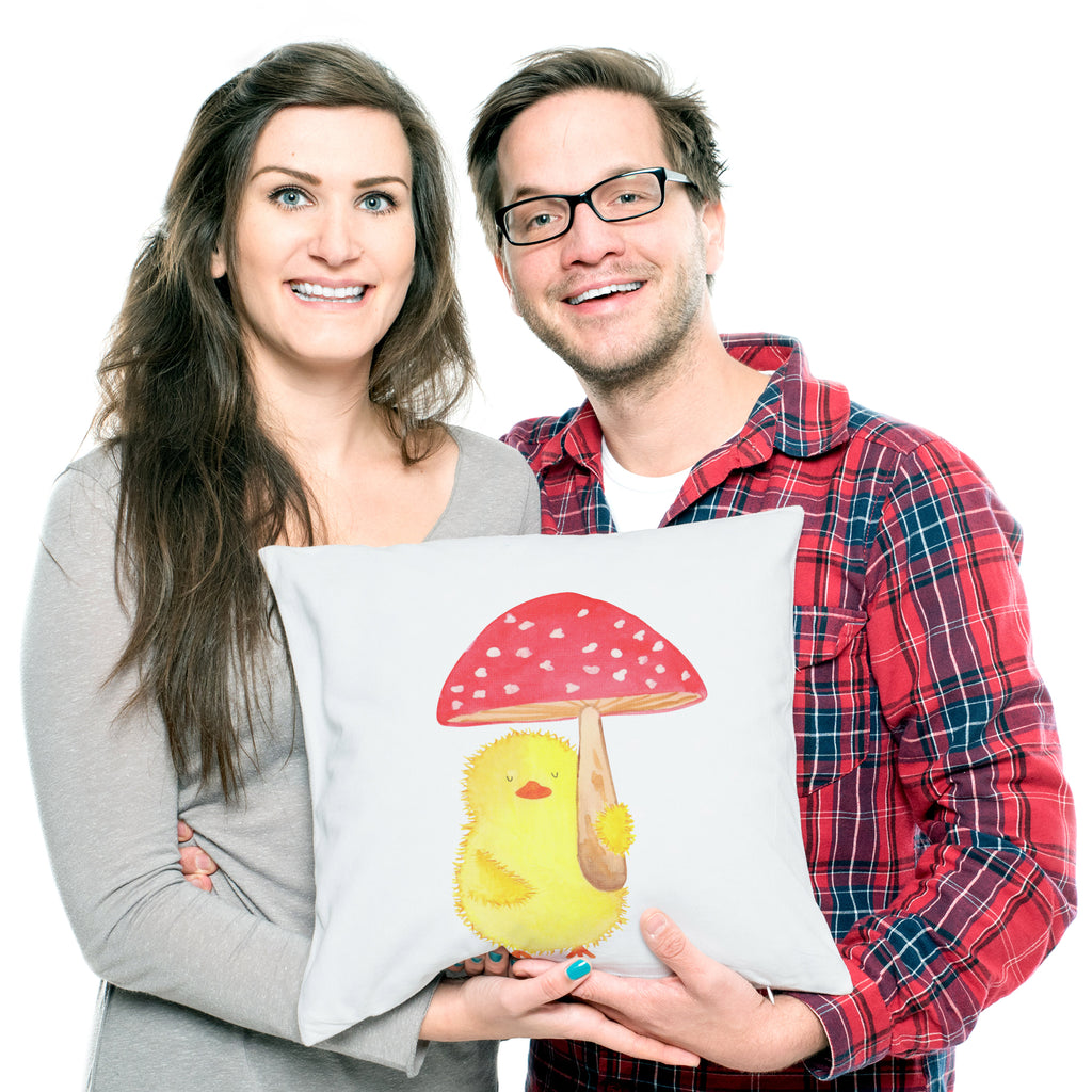 40x40 Kissen Küken Fliegenpilz Kissenhülle, Kopfkissen, Sofakissen, Dekokissen, Motivkissen, Ostern, Osterhase, Ostergeschenke, Osternest, Osterdeko, Geschenk zu Ostern, Küken, Fliegenpilz, Glückspilz, Frohe Ostern, Ostergrüße