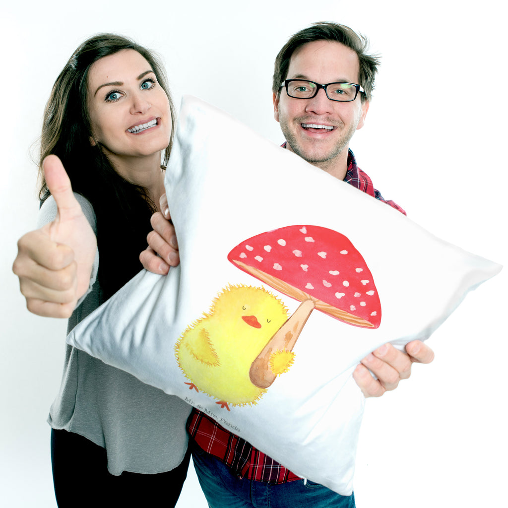 40x40 Kissen Küken Fliegenpilz Kissenhülle, Kopfkissen, Sofakissen, Dekokissen, Motivkissen, Ostern, Osterhase, Ostergeschenke, Osternest, Osterdeko, Geschenk zu Ostern, Küken, Fliegenpilz, Glückspilz, Frohe Ostern, Ostergrüße