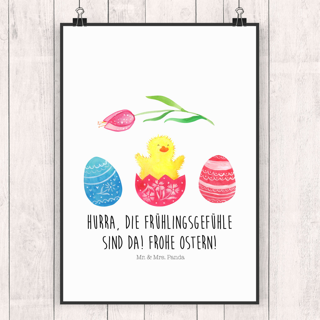 Poster Küken geschlüpft Poster, Wandposter, Bild, Wanddeko, Küchenposter, Kinderposter, Wanddeko Bild, Raumdekoration, Wanddekoration, Handgemaltes Poster, Mr. & Mrs. Panda Poster, Designposter, Kunstdruck, Posterdruck, Ostern, Osterhase, Ostergeschenke, Osternest, Osterdeko, Geschenk zu Ostern, Küken, Osterei, Ostereier, Ei, Frühlingsgefühle, Freude, Grüße, liebe Grüße, Frohe Ostern, Ostergrüße