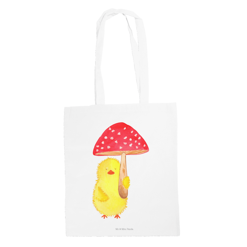 Tragetasche Küken Fliegenpilz Beuteltasche, Beutel, Einkaufstasche, Jutebeutel, Stoffbeutel, Ostern, Osterhase, Ostergeschenke, Osternest, Osterdeko, Geschenk zu Ostern, Küken, Fliegenpilz, Glückspilz, Frohe Ostern, Ostergrüße