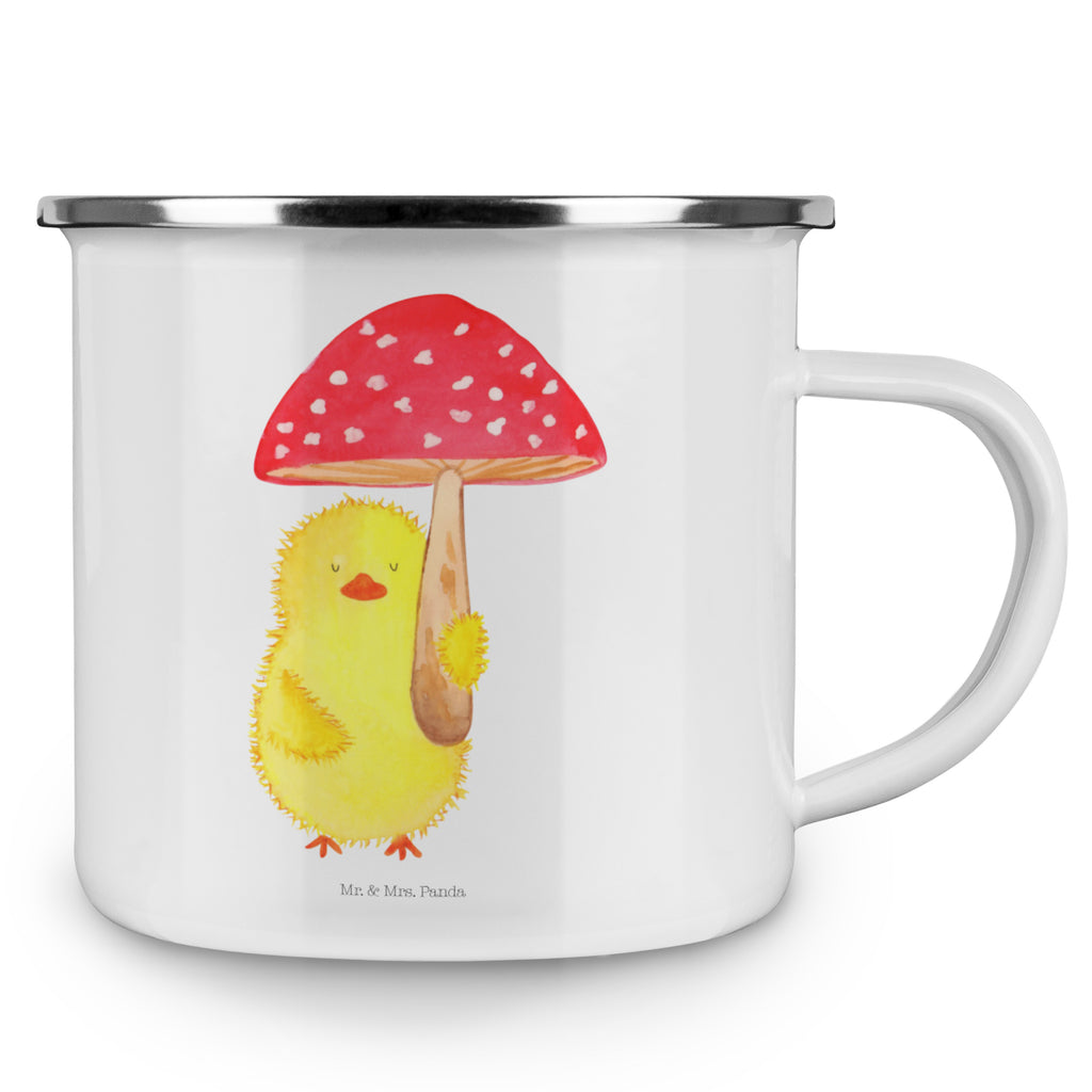 Camping Emaille Tasse Küken Fliegenpilz Campingtasse, Trinkbecher, Metalltasse, Outdoor Tasse, Emaille Trinkbecher, Blechtasse Outdoor, Emaille Campingbecher, Edelstahl Trinkbecher, Metalltasse für Camping, Kaffee Blechtasse, Camping Tasse Metall, Ostern, Osterhase, Ostergeschenke, Osternest, Osterdeko, Geschenk zu Ostern, Küken, Fliegenpilz, Glückspilz, Frohe Ostern, Ostergrüße