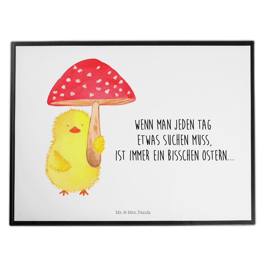 Schreibtischunterlage Küken Fliegenpilz Schreibunterlage, Schreibtischauflage, Bürobedarf, Büroartikel, Schreibwaren, Schreibtisch Unterlagen, Schreibtischunterlage Groß, Ostern, Osterhase, Ostergeschenke, Osternest, Osterdeko, Geschenk zu Ostern, Küken, Fliegenpilz, Glückspilz, Frohe Ostern, Ostergrüße