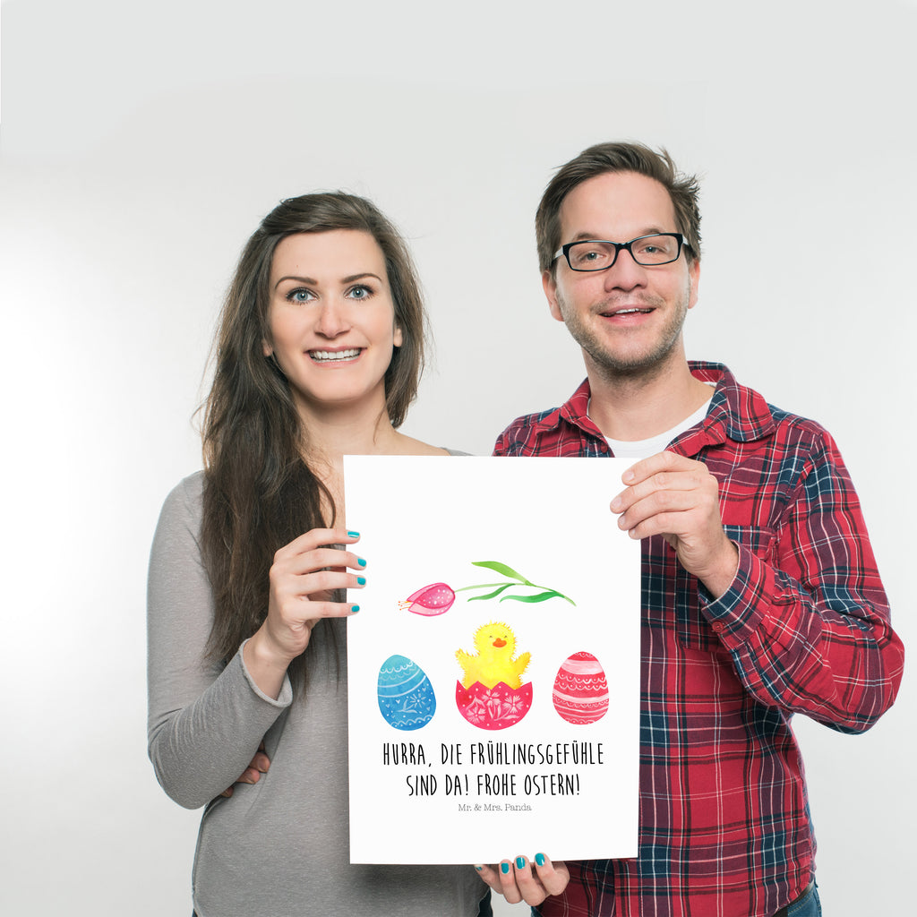 Poster Küken geschlüpft Poster, Wandposter, Bild, Wanddeko, Küchenposter, Kinderposter, Wanddeko Bild, Raumdekoration, Wanddekoration, Handgemaltes Poster, Mr. & Mrs. Panda Poster, Designposter, Kunstdruck, Posterdruck, Ostern, Osterhase, Ostergeschenke, Osternest, Osterdeko, Geschenk zu Ostern, Küken, Osterei, Ostereier, Ei, Frühlingsgefühle, Freude, Grüße, liebe Grüße, Frohe Ostern, Ostergrüße
