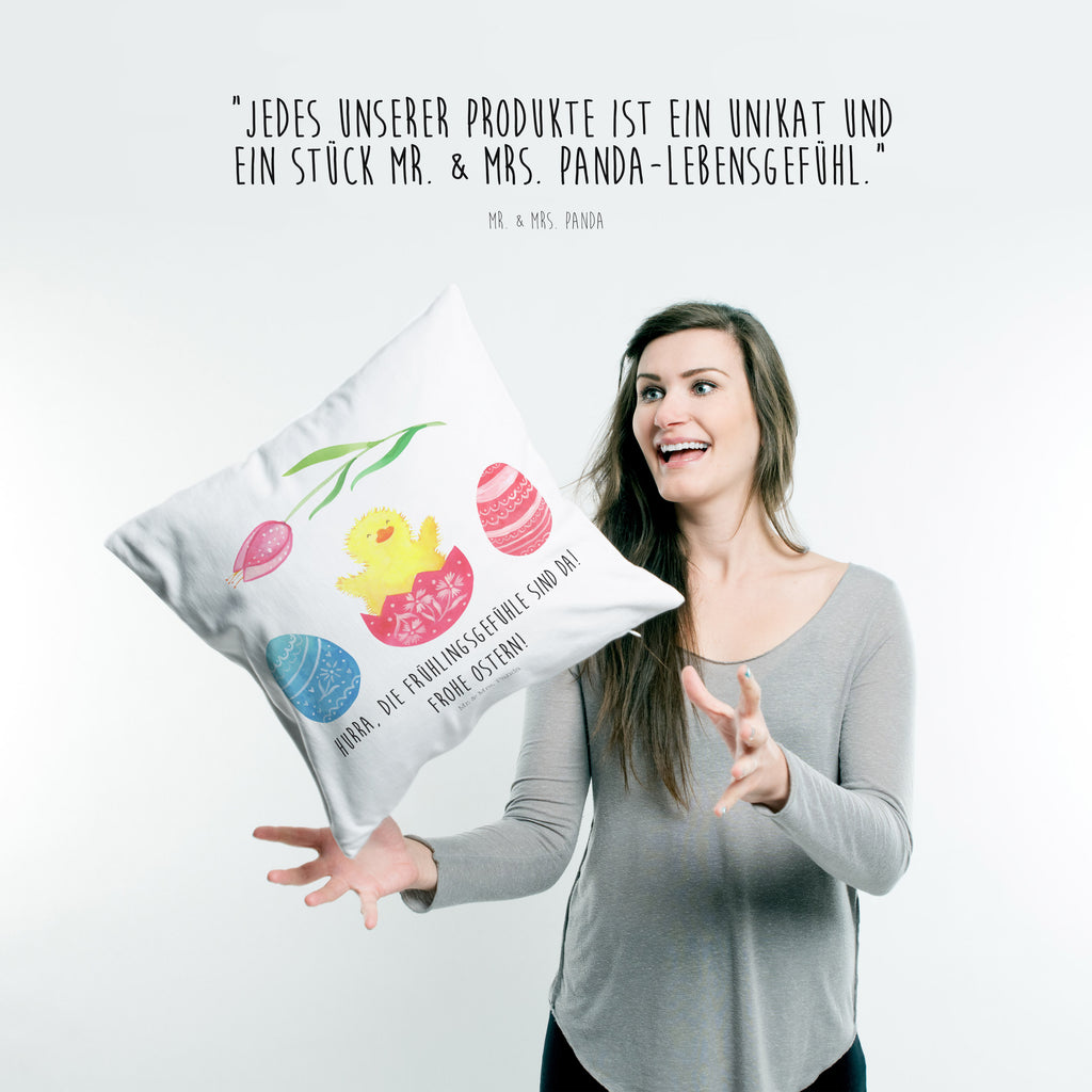 40x40 Kissen Küken geschlüpft Kissenhülle, Kopfkissen, Sofakissen, Dekokissen, Motivkissen, Ostern, Osterhase, Ostergeschenke, Osternest, Osterdeko, Geschenk zu Ostern, Küken, Osterei, Ostereier, Ei, Frühlingsgefühle, Freude, Grüße, liebe Grüße, Frohe Ostern, Ostergrüße