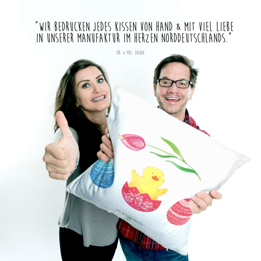 40x40 Kissen Küken geschlüpft Kissenhülle, Kopfkissen, Sofakissen, Dekokissen, Motivkissen, Ostern, Osterhase, Ostergeschenke, Osternest, Osterdeko, Geschenk zu Ostern, Küken, Osterei, Ostereier, Ei, Frühlingsgefühle, Freude, Grüße, liebe Grüße, Frohe Ostern, Ostergrüße