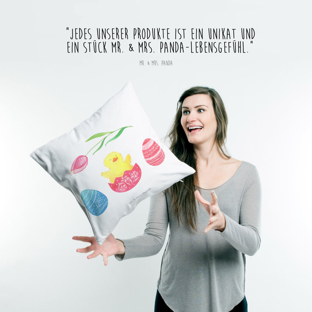 40x40 Kissen Küken geschlüpft Kissenhülle, Kopfkissen, Sofakissen, Dekokissen, Motivkissen, Ostern, Osterhase, Ostergeschenke, Osternest, Osterdeko, Geschenk zu Ostern, Küken, Osterei, Ostereier, Ei, Frühlingsgefühle, Freude, Grüße, liebe Grüße, Frohe Ostern, Ostergrüße