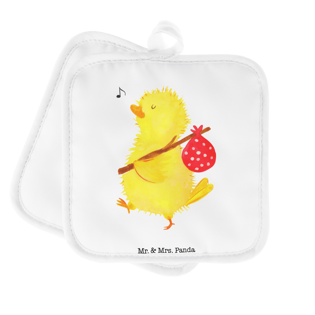 2er Set Topflappen  Küken Wanderer Topflappen, Topfuntersetzer, Ofenhandschuh, Topflappen Set, Topflappen lustig, Topflappen mit Spruch, Ostern, Osterhase, Ostergeschenke, Osternest, Osterdeko, Geschenk zu Ostern, Küken, Osterei, Ostereier, Ei, Frühlingsgefühle, Freude, Grüße, liebe Grüße, Frohe Ostern, Ostergrüße, Flausen, Wunder, Reisen, Weltenbummler, Zeit, Zeitmanagement, Backpacker