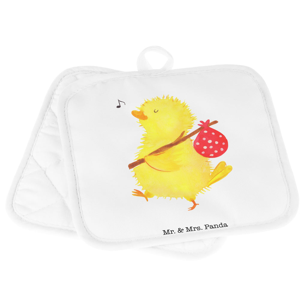 2er Set Topflappen  Küken Wanderer Topflappen, Topfuntersetzer, Ofenhandschuh, Topflappen Set, Topflappen lustig, Topflappen mit Spruch, Ostern, Osterhase, Ostergeschenke, Osternest, Osterdeko, Geschenk zu Ostern, Küken, Osterei, Ostereier, Ei, Frühlingsgefühle, Freude, Grüße, liebe Grüße, Frohe Ostern, Ostergrüße, Flausen, Wunder, Reisen, Weltenbummler, Zeit, Zeitmanagement, Backpacker