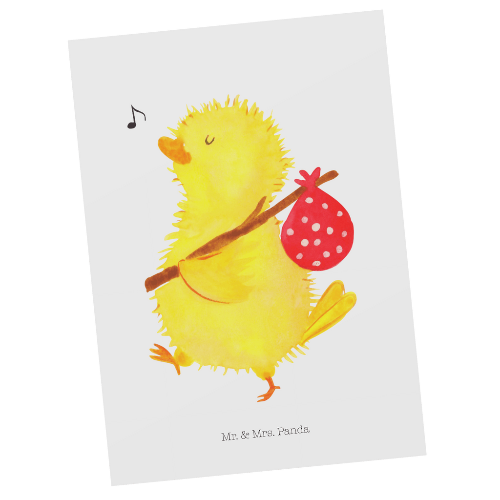 Postkarte Küken Wanderer Geschenkkarte, Grußkarte, Karte, Einladung, Ansichtskarte, Geburtstagskarte, Einladungskarte, Dankeskarte, Ostern, Osterhase, Ostergeschenke, Osternest, Osterdeko, Geschenk zu Ostern, Küken, Osterei, Ostereier, Ei, Frühlingsgefühle, Freude, Grüße, liebe Grüße, Frohe Ostern, Ostergrüße, Flausen, Wunder, Reisen, Weltenbummler, Zeit, Zeitmanagement, Backpacker
