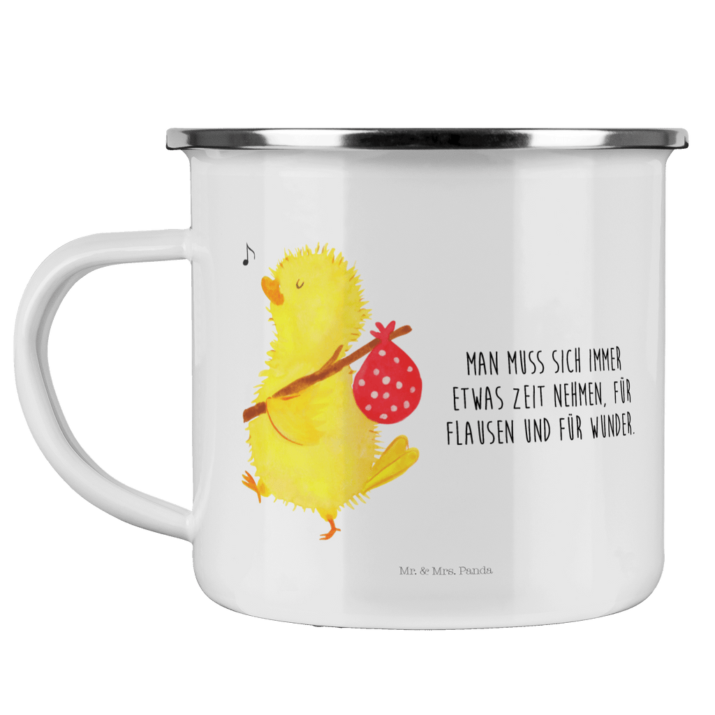Camping Emaille Tasse Küken Wanderer Campingtasse, Trinkbecher, Metalltasse, Outdoor Tasse, Emaille Trinkbecher, Blechtasse Outdoor, Emaille Campingbecher, Edelstahl Trinkbecher, Metalltasse für Camping, Kaffee Blechtasse, Camping Tasse Metall, Ostern, Osterhase, Ostergeschenke, Osternest, Osterdeko, Geschenk zu Ostern, Küken, Osterei, Ostereier, Ei, Frühlingsgefühle, Freude, Grüße, liebe Grüße, Frohe Ostern, Ostergrüße, Flausen, Wunder, Reisen, Weltenbummler, Zeit, Zeitmanagement, Backpacker