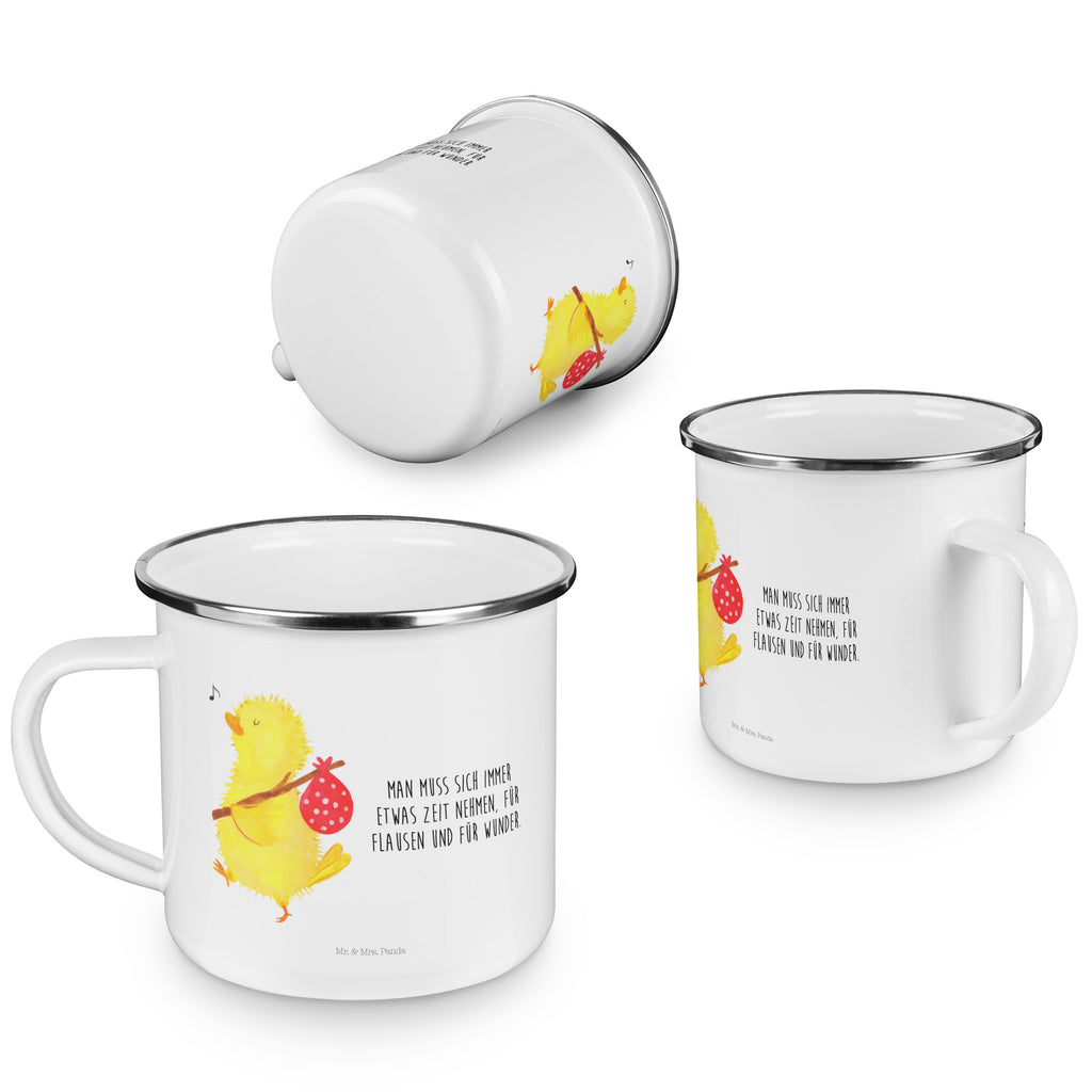 Camping Emaille Tasse Küken Wanderer Campingtasse, Trinkbecher, Metalltasse, Outdoor Tasse, Emaille Trinkbecher, Blechtasse Outdoor, Emaille Campingbecher, Edelstahl Trinkbecher, Metalltasse für Camping, Kaffee Blechtasse, Camping Tasse Metall, Ostern, Osterhase, Ostergeschenke, Osternest, Osterdeko, Geschenk zu Ostern, Küken, Osterei, Ostereier, Ei, Frühlingsgefühle, Freude, Grüße, liebe Grüße, Frohe Ostern, Ostergrüße, Flausen, Wunder, Reisen, Weltenbummler, Zeit, Zeitmanagement, Backpacker