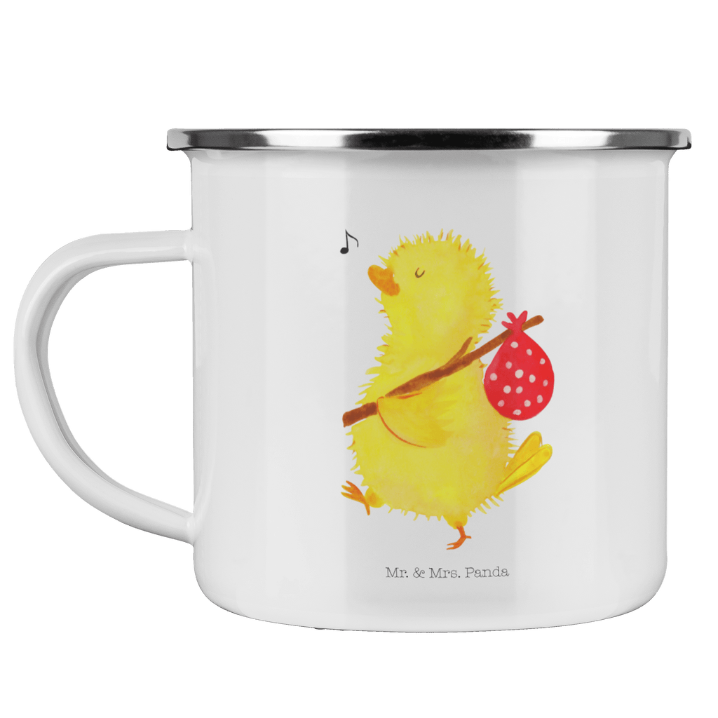 Camping Emaille Tasse Küken Wanderer Campingtasse, Trinkbecher, Metalltasse, Outdoor Tasse, Emaille Trinkbecher, Blechtasse Outdoor, Emaille Campingbecher, Edelstahl Trinkbecher, Metalltasse für Camping, Kaffee Blechtasse, Camping Tasse Metall, Ostern, Osterhase, Ostergeschenke, Osternest, Osterdeko, Geschenk zu Ostern, Küken, Osterei, Ostereier, Ei, Frühlingsgefühle, Freude, Grüße, liebe Grüße, Frohe Ostern, Ostergrüße, Flausen, Wunder, Reisen, Weltenbummler, Zeit, Zeitmanagement, Backpacker
