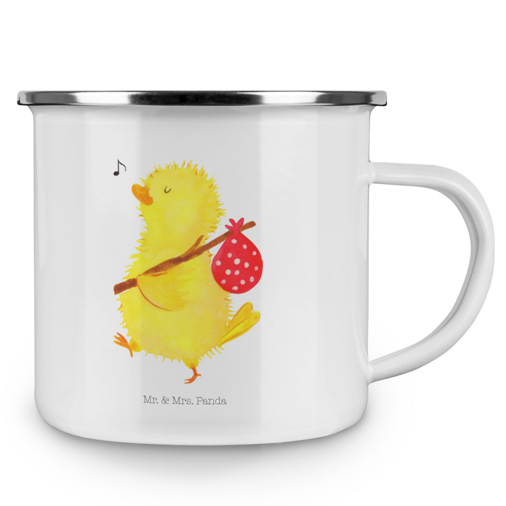 Camping Emaille Tasse Küken Wanderer Campingtasse, Trinkbecher, Metalltasse, Outdoor Tasse, Emaille Trinkbecher, Blechtasse Outdoor, Emaille Campingbecher, Edelstahl Trinkbecher, Metalltasse für Camping, Kaffee Blechtasse, Camping Tasse Metall, Ostern, Osterhase, Ostergeschenke, Osternest, Osterdeko, Geschenk zu Ostern, Küken, Osterei, Ostereier, Ei, Frühlingsgefühle, Freude, Grüße, liebe Grüße, Frohe Ostern, Ostergrüße, Flausen, Wunder, Reisen, Weltenbummler, Zeit, Zeitmanagement, Backpacker