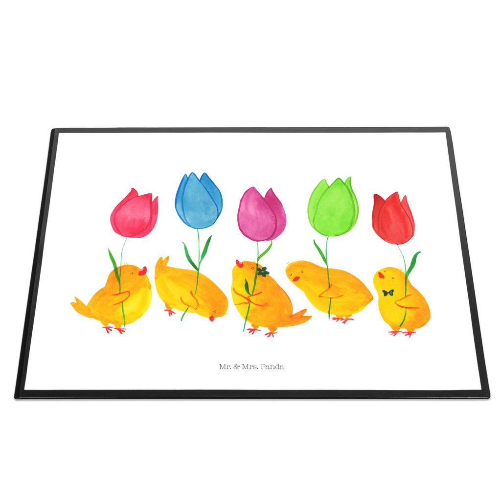 Schreibtischunterlage Küken Parade Schreibunterlage, Schreibtischauflage, Bürobedarf, Büroartikel, Schreibwaren, Schreibtisch Unterlagen, Schreibtischunterlage Groß, Ostern, Osterhase, Ostergeschenke, Osternest, Osterdeko, Geschenk zu Ostern, Küken, Parade, Tulpen, Frohe Ostern, Ostergrüße, Blumen