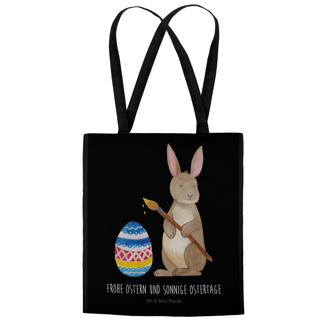 Tragetasche Hase Eiermalen Beuteltasche, Beutel, Einkaufstasche, Jutebeutel, Stoffbeutel, Ostern, Osterhase, Ostergeschenke, Osternest, Osterdeko, Geschenk zu Ostern, Frohe Ostern, Ostergrüße, Osterblume, Osterei, bemalte Ostereier, Hase, Kaninchen, Eiermalen