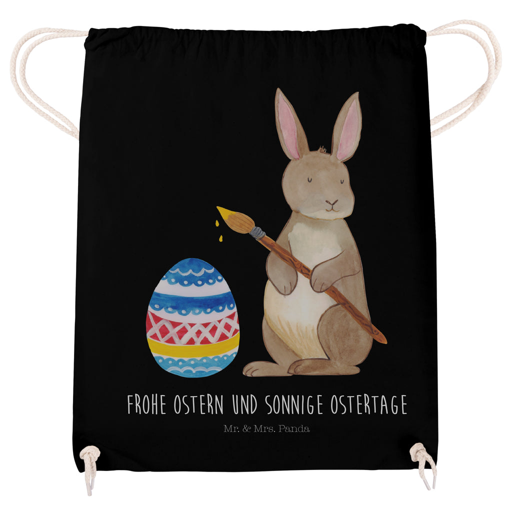 Sportbeutel Hase Eiermalen Turnbeutel, Beutel, Sporttasche, Tasche, Stoffbeutel, Ostern, Osterhase, Ostergeschenke, Osternest, Osterdeko, Geschenk zu Ostern, Frohe Ostern, Ostergrüße, Osterblume, Osterei, bemalte Ostereier, Hase, Kaninchen, Eiermalen