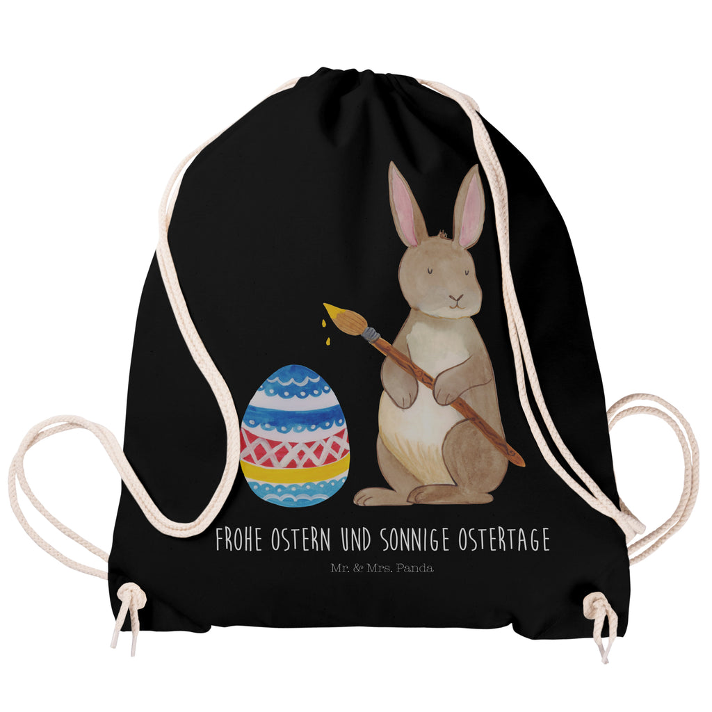 Sportbeutel Hase Eiermalen Turnbeutel, Beutel, Sporttasche, Tasche, Stoffbeutel, Ostern, Osterhase, Ostergeschenke, Osternest, Osterdeko, Geschenk zu Ostern, Frohe Ostern, Ostergrüße, Osterblume, Osterei, bemalte Ostereier, Hase, Kaninchen, Eiermalen