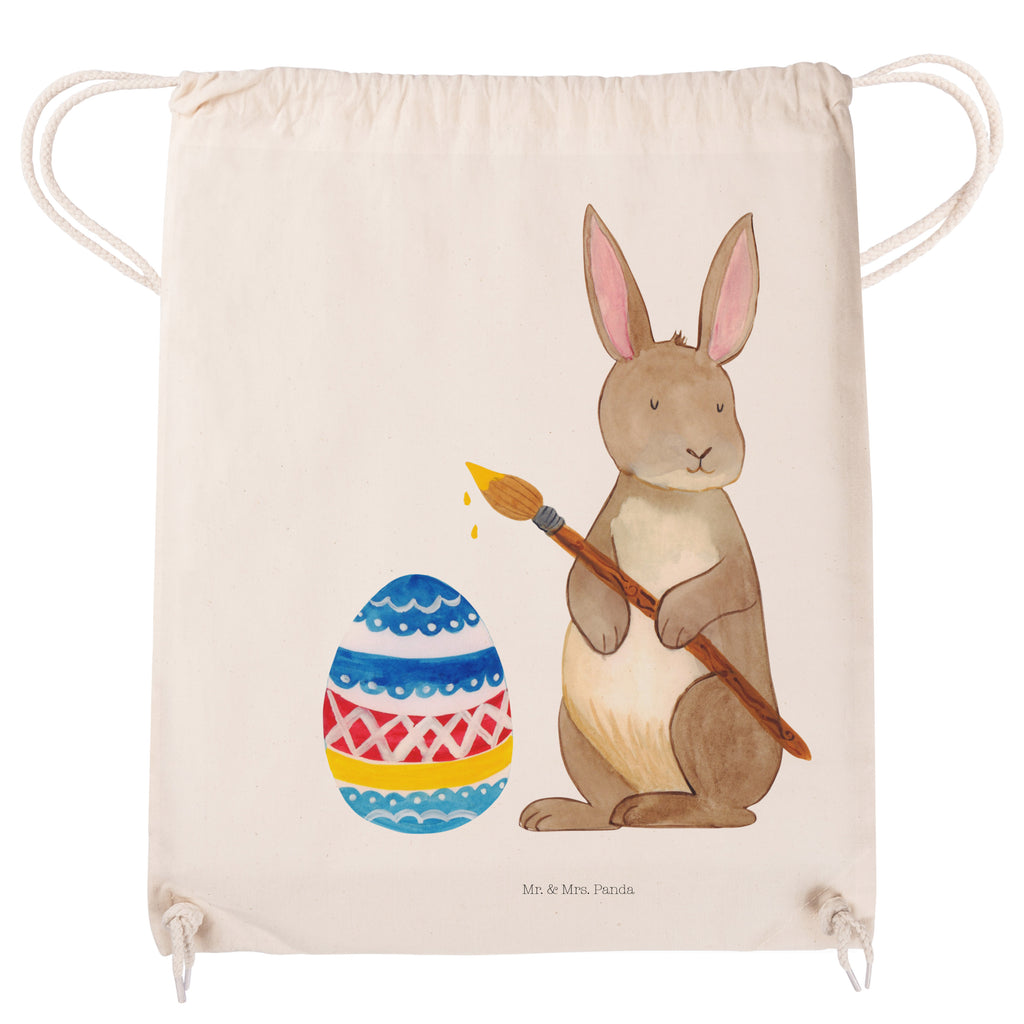 Sportbeutel Hase Eiermalen Turnbeutel, Beutel, Sporttasche, Tasche, Stoffbeutel, Ostern, Osterhase, Ostergeschenke, Osternest, Osterdeko, Geschenk zu Ostern, Frohe Ostern, Ostergrüße, Osterblume, Osterei, bemalte Ostereier, Hase, Kaninchen, Eiermalen