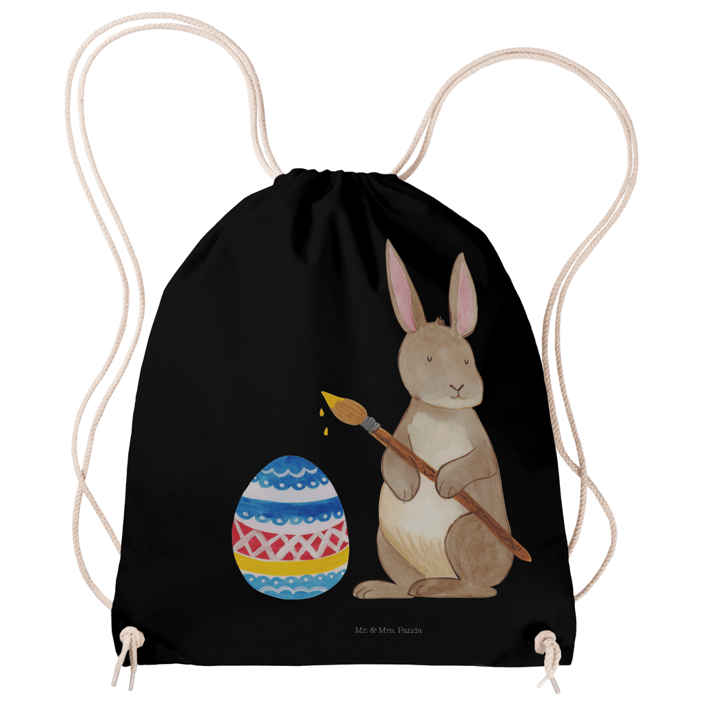 Sportbeutel Hase Eiermalen Turnbeutel, Beutel, Sporttasche, Tasche, Stoffbeutel, Ostern, Osterhase, Ostergeschenke, Osternest, Osterdeko, Geschenk zu Ostern, Frohe Ostern, Ostergrüße, Osterblume, Osterei, bemalte Ostereier, Hase, Kaninchen, Eiermalen