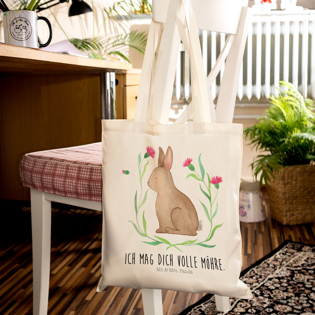 Tragetasche Hase sitzend Beuteltasche, Beutel, Einkaufstasche, Jutebeutel, Stoffbeutel, Ostern, Osterhase, Ostergeschenke, Osternest, Osterdeko, Geschenk zu Ostern, Frohe Ostern, Ostergrüße, Osterblume, Liebe, Grüße, Hase, Kaninchen