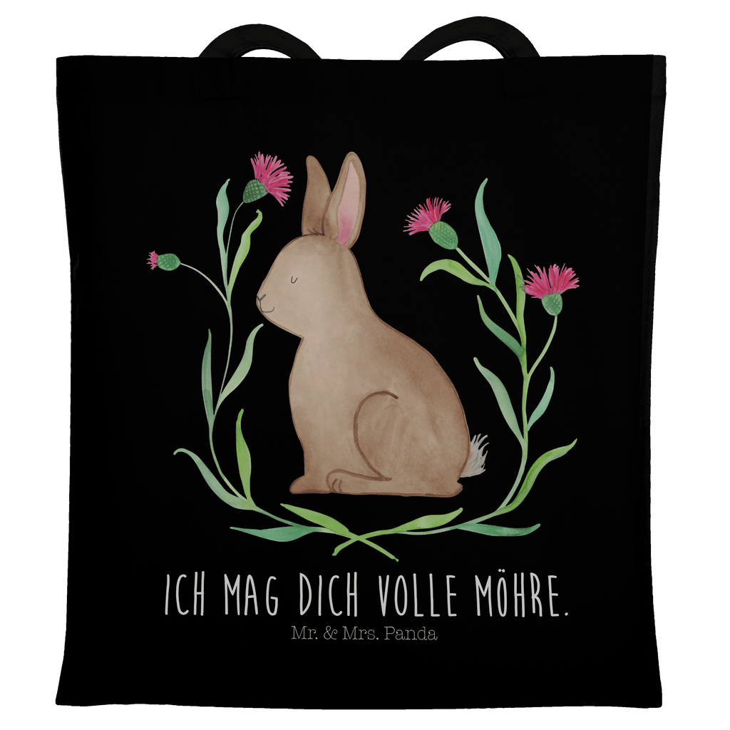 Tragetasche Hase sitzend Beuteltasche, Beutel, Einkaufstasche, Jutebeutel, Stoffbeutel, Ostern, Osterhase, Ostergeschenke, Osternest, Osterdeko, Geschenk zu Ostern, Frohe Ostern, Ostergrüße, Osterblume, Liebe, Grüße, Hase, Kaninchen