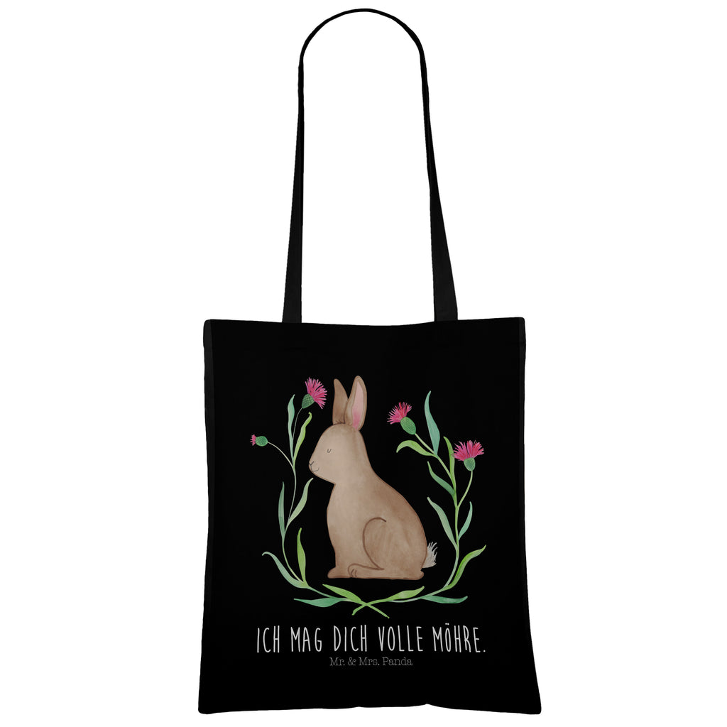Tragetasche Hase sitzend Beuteltasche, Beutel, Einkaufstasche, Jutebeutel, Stoffbeutel, Ostern, Osterhase, Ostergeschenke, Osternest, Osterdeko, Geschenk zu Ostern, Frohe Ostern, Ostergrüße, Osterblume, Liebe, Grüße, Hase, Kaninchen