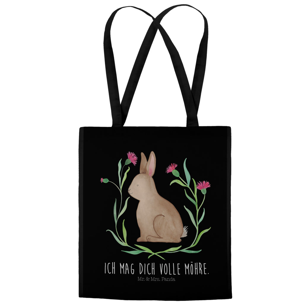 Tragetasche Hase sitzend Beuteltasche, Beutel, Einkaufstasche, Jutebeutel, Stoffbeutel, Ostern, Osterhase, Ostergeschenke, Osternest, Osterdeko, Geschenk zu Ostern, Frohe Ostern, Ostergrüße, Osterblume, Liebe, Grüße, Hase, Kaninchen