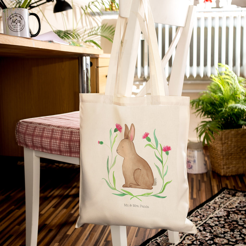Tragetasche Hase sitzend Beuteltasche, Beutel, Einkaufstasche, Jutebeutel, Stoffbeutel, Ostern, Osterhase, Ostergeschenke, Osternest, Osterdeko, Geschenk zu Ostern, Frohe Ostern, Ostergrüße, Osterblume, Liebe, Grüße, Hase, Kaninchen