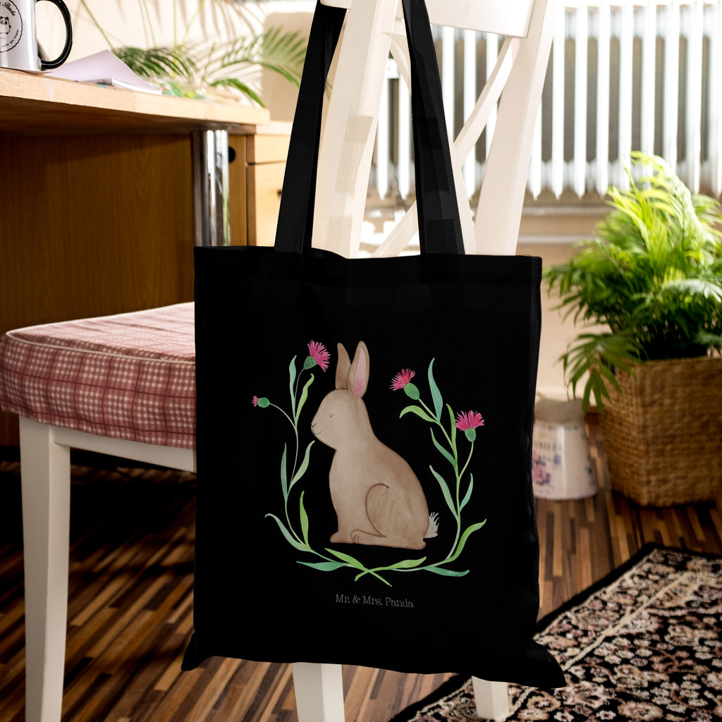 Tragetasche Hase sitzend Beuteltasche, Beutel, Einkaufstasche, Jutebeutel, Stoffbeutel, Ostern, Osterhase, Ostergeschenke, Osternest, Osterdeko, Geschenk zu Ostern, Frohe Ostern, Ostergrüße, Osterblume, Liebe, Grüße, Hase, Kaninchen