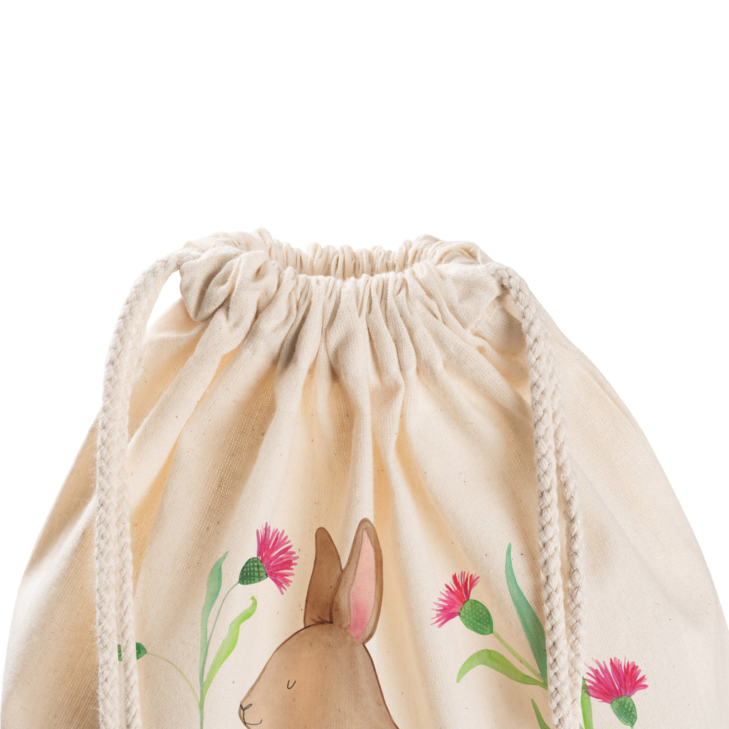 Sportbeutel Hase sitzend Turnbeutel, Beutel, Sporttasche, Tasche, Stoffbeutel, Ostern, Osterhase, Ostergeschenke, Osternest, Osterdeko, Geschenk zu Ostern, Frohe Ostern, Ostergrüße, Osterblume, Liebe, Grüße, Hase, Kaninchen