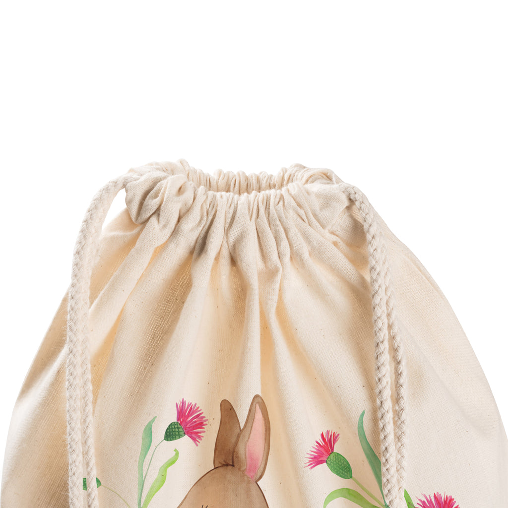 Sportbeutel Hase sitzend Turnbeutel, Beutel, Sporttasche, Tasche, Stoffbeutel, Ostern, Osterhase, Ostergeschenke, Osternest, Osterdeko, Geschenk zu Ostern, Frohe Ostern, Ostergrüße, Osterblume, Liebe, Grüße, Hase, Kaninchen