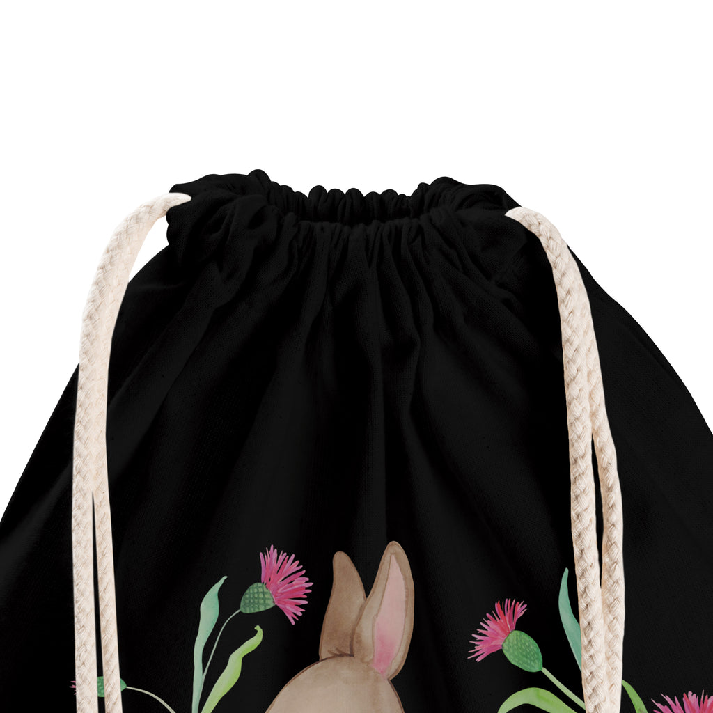 Sportbeutel Hase sitzend Turnbeutel, Beutel, Sporttasche, Tasche, Stoffbeutel, Ostern, Osterhase, Ostergeschenke, Osternest, Osterdeko, Geschenk zu Ostern, Frohe Ostern, Ostergrüße, Osterblume, Liebe, Grüße, Hase, Kaninchen
