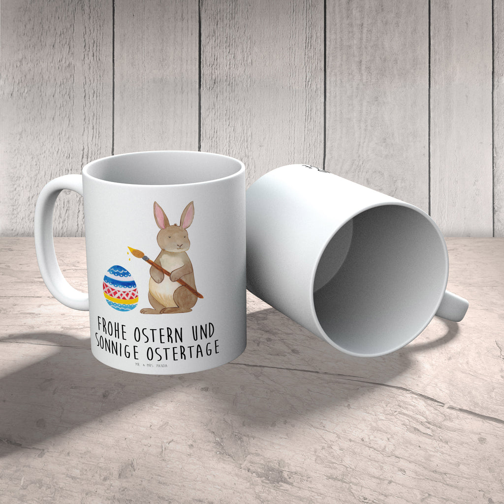 Tasse Hase Eiermalen Ostern, Frohe Ostern, Ostergrüße, Osterblume, Osterei, bemalte Ostereier, Osterhase, Hase, Kaninchen, Eiermalen  Becher, Kaffeetasse, Kaffeebecher, Tee, Frühstück, Büro  Ostern, Osterhase, Ostergeschenke, Osternest, Osterdeko, Geschenk zu Ostern