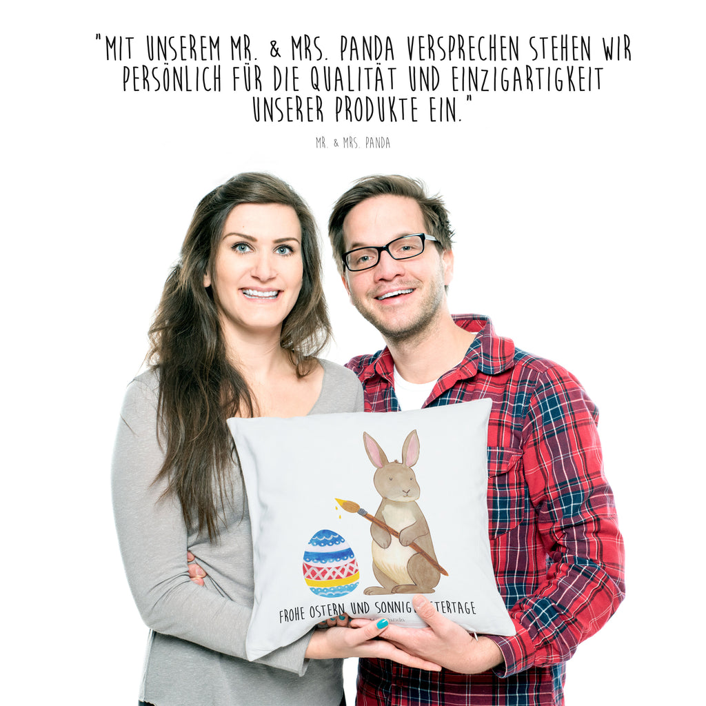 40x40 Kissen Hase Eiermalen Kissenhülle, Kopfkissen, Sofakissen, Dekokissen, Motivkissen, Ostern, Osterhase, Ostergeschenke, Osternest, Osterdeko, Geschenk zu Ostern, Frohe Ostern, Ostergrüße, Osterblume, Osterei, bemalte Ostereier, Hase, Kaninchen, Eiermalen
