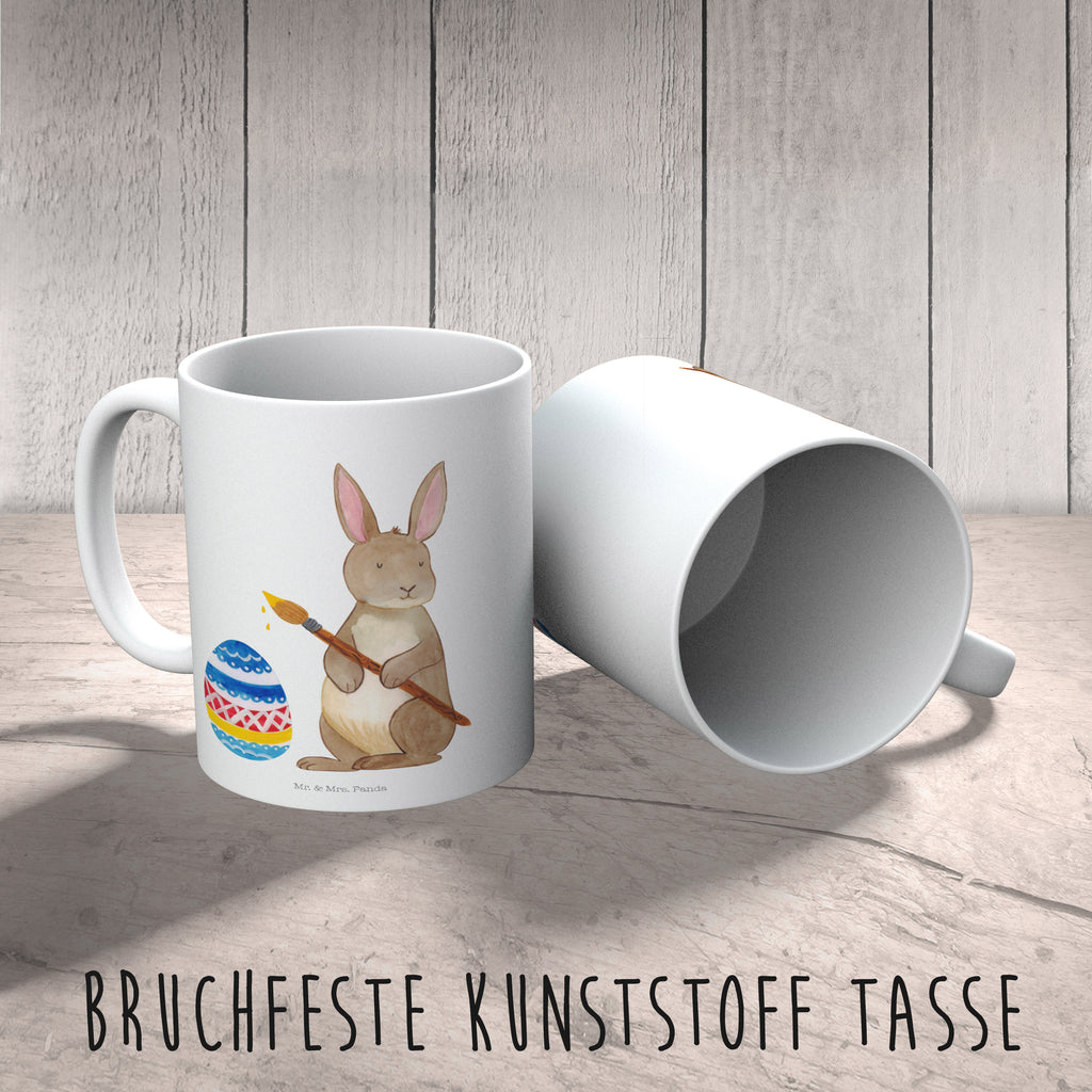 Kindertasse Hase Eiermalen Kunststoff Tasse, Kindergarten, Tasse, Trinkbecher, Camping Becher, Kaffeetasse, Kunststoffbecher, Kindergartenbecher, Outdoorgeschirr, Kunststoffgeschirr, Reisebecher, Reisetasse, Kinderbecher, Ostern, Osterhase, Ostergeschenke, Osternest, Osterdeko, Geschenk zu Ostern, Frohe Ostern, Ostergrüße, Osterblume, Osterei, bemalte Ostereier, Hase, Kaninchen, Eiermalen