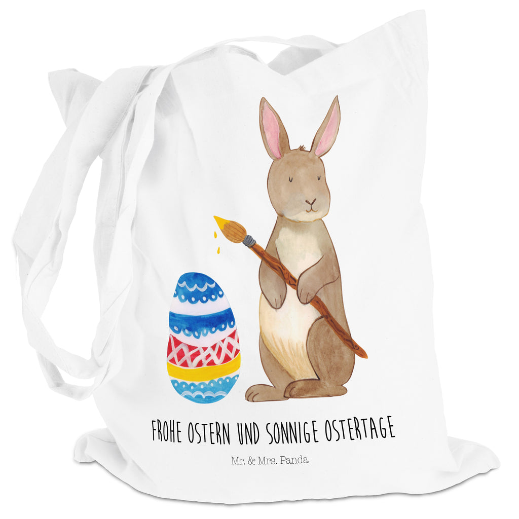 Tragetasche Hase Eiermalen Beuteltasche, Beutel, Einkaufstasche, Jutebeutel, Stoffbeutel, Ostern, Osterhase, Ostergeschenke, Osternest, Osterdeko, Geschenk zu Ostern, Frohe Ostern, Ostergrüße, Osterblume, Osterei, bemalte Ostereier, Hase, Kaninchen, Eiermalen