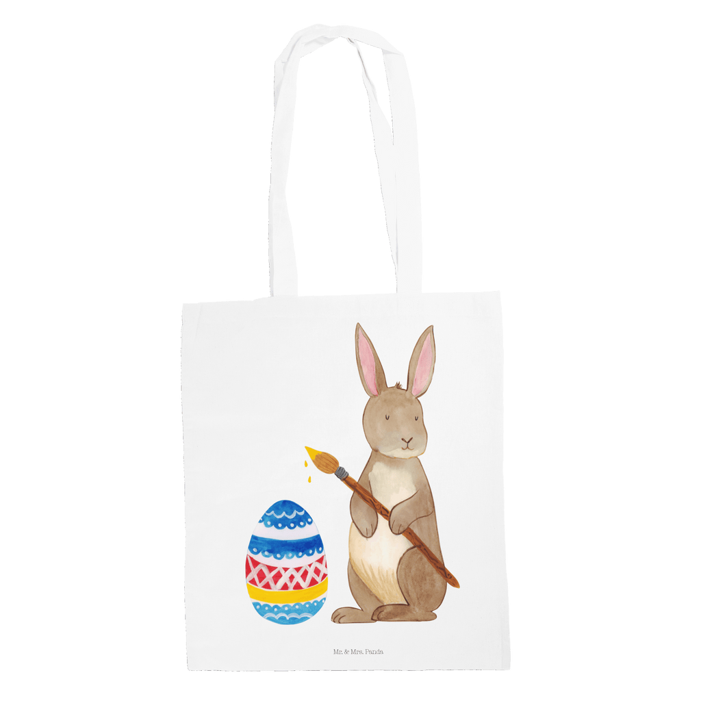 Tragetasche Hase Eiermalen Beuteltasche, Beutel, Einkaufstasche, Jutebeutel, Stoffbeutel, Ostern, Osterhase, Ostergeschenke, Osternest, Osterdeko, Geschenk zu Ostern, Frohe Ostern, Ostergrüße, Osterblume, Osterei, bemalte Ostereier, Hase, Kaninchen, Eiermalen