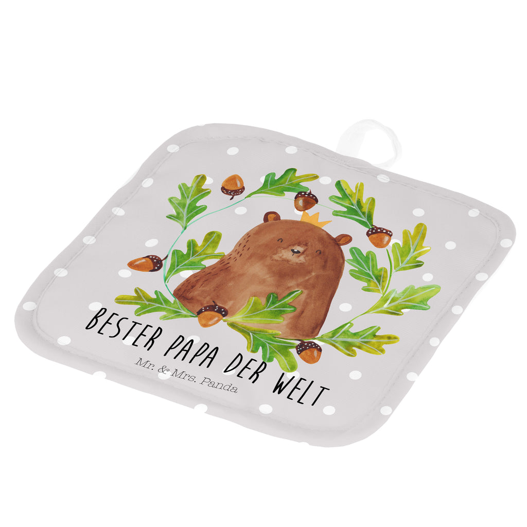 2er Set Topflappen  Bär König Topflappen, Topfuntersetzer, Ofenhandschuh, Topflappen Set, Topflappen lustig, Topflappen mit Spruch, Bär, Teddy, Teddybär, Papa, Papa Bär, bester Vater, bester Papa, weltbester Papa, Vatertag, Vater, Dad, Daddy, Papi