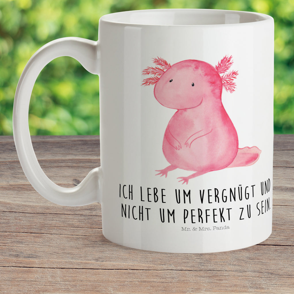 Kindertasse Axolotl Kunststoff Tasse, Kindergarten, Tasse, Trinkbecher, Camping Becher, Kaffeetasse, Kunststoffbecher, Kindergartenbecher, Outdoorgeschirr, Kunststoffgeschirr, Reisebecher, Reisetasse, Kinderbecher, Axolotl, Molch, Axolot, vergnügt, fröhlich, zufrieden, Lebensstil, Weisheit, Lebensweisheit, Liebe, Freundin