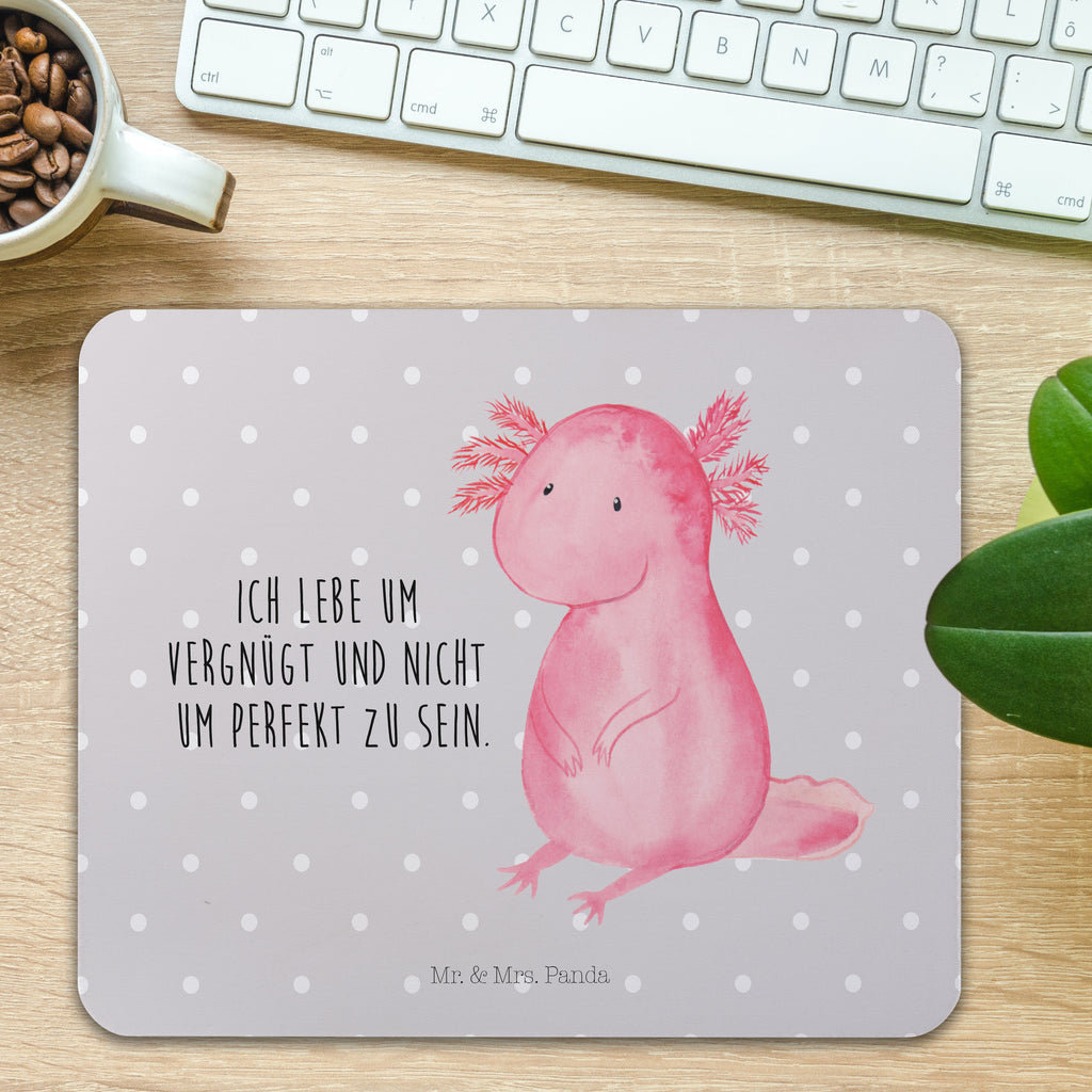 Mauspad Axolotl Mousepad, Computer zubehör, Büroausstattung, PC Zubehör, Arbeitszimmer, Mauspad, Einzigartiges Mauspad, Designer Mauspad, Axolotl, Molch, Axolot, vergnügt, fröhlich, zufrieden, Lebensstil, Weisheit, Lebensweisheit, Liebe, Freundin