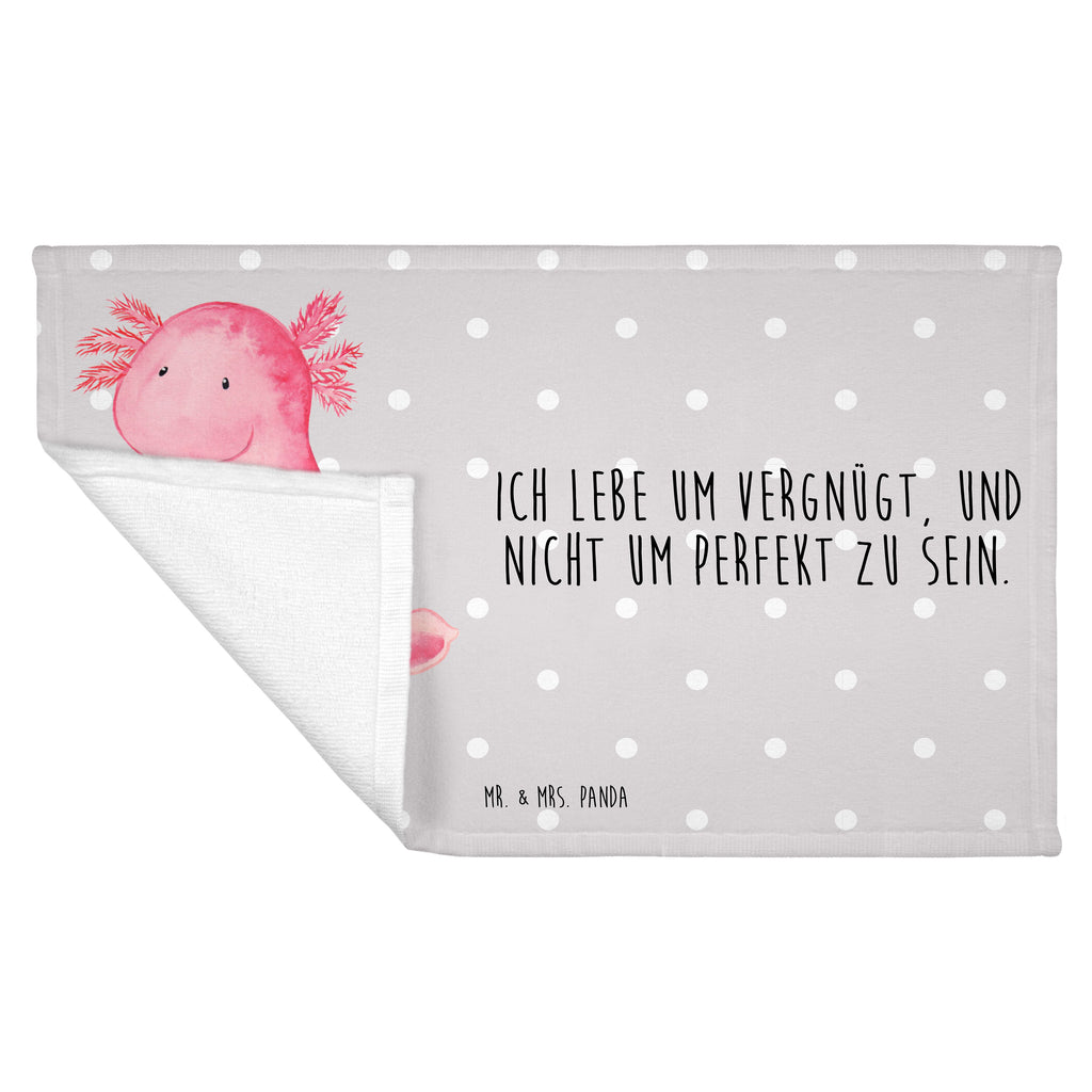 Gäste Handtuch Axolotl Gästetuch, Reisehandtuch, Sport Handtuch, Frottier, Kinder Handtuch, Axolotl, Molch, Axolot, vergnügt, fröhlich, zufrieden, Lebensstil, Weisheit, Lebensweisheit, Liebe, Freundin
