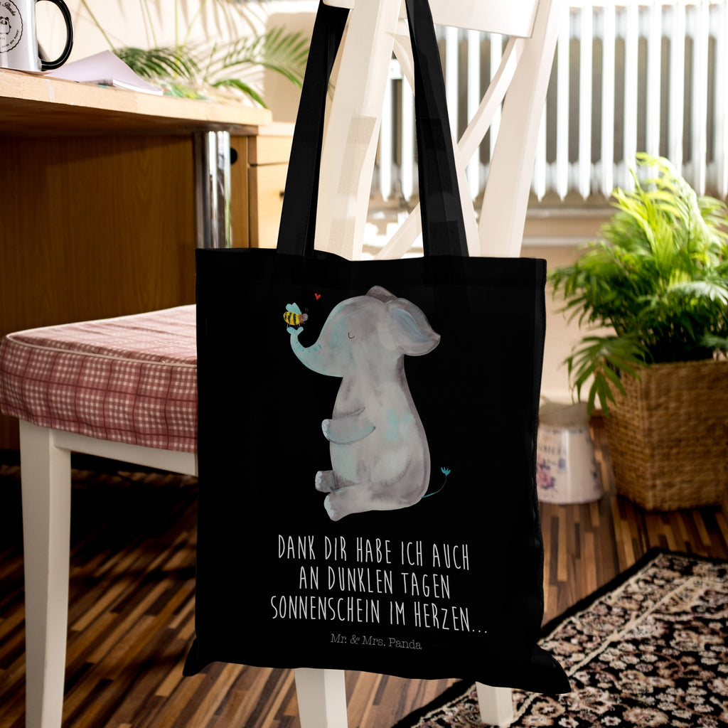 Tragetasche Elefant & Biene Beuteltasche, Beutel, Einkaufstasche, Jutebeutel, Stoffbeutel, Tiermotive, Gute Laune, lustige Sprüche, Tiere, Elefant, Biene, Liebe, Liebesbeweis, Jahrestag, Liebesgeschenk, Heiratsantrag, Hochzeitsgeschenk, Liebesspruch