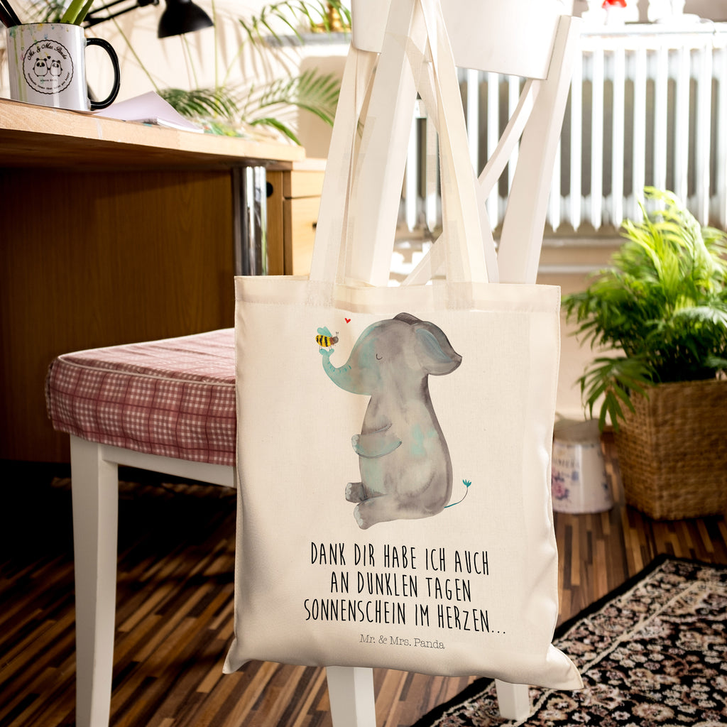 Tragetasche Elefant & Biene Beuteltasche, Beutel, Einkaufstasche, Jutebeutel, Stoffbeutel, Tiermotive, Gute Laune, lustige Sprüche, Tiere, Elefant, Biene, Liebe, Liebesbeweis, Jahrestag, Liebesgeschenk, Heiratsantrag, Hochzeitsgeschenk, Liebesspruch