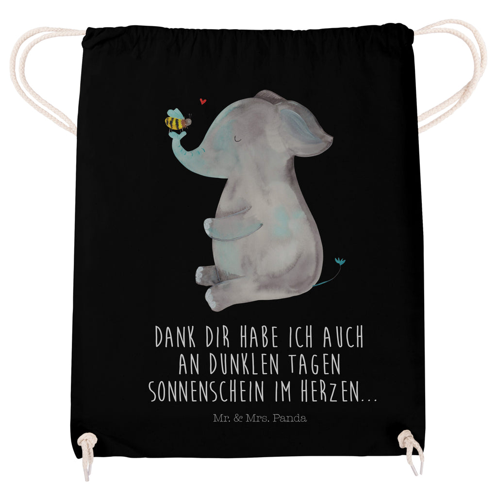 Sportbeutel Elefant & Biene Turnbeutel, Beutel, Sporttasche, Tasche, Stoffbeutel, Tiermotive, Gute Laune, lustige Sprüche, Tiere, Elefant, Biene, Liebe, Liebesbeweis, Jahrestag, Liebesgeschenk, Heiratsantrag, Hochzeitsgeschenk, Liebesspruch