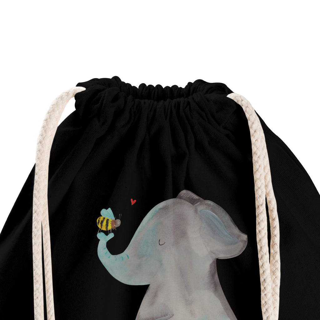 Sportbeutel Elefant & Biene Turnbeutel, Beutel, Sporttasche, Tasche, Stoffbeutel, Tiermotive, Gute Laune, lustige Sprüche, Tiere, Elefant, Biene, Liebe, Liebesbeweis, Jahrestag, Liebesgeschenk, Heiratsantrag, Hochzeitsgeschenk, Liebesspruch